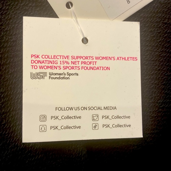 Women's Plus Size PSK Collective Black Curved Hem French Terry Running Shorts 2X - Picture 6 of 8